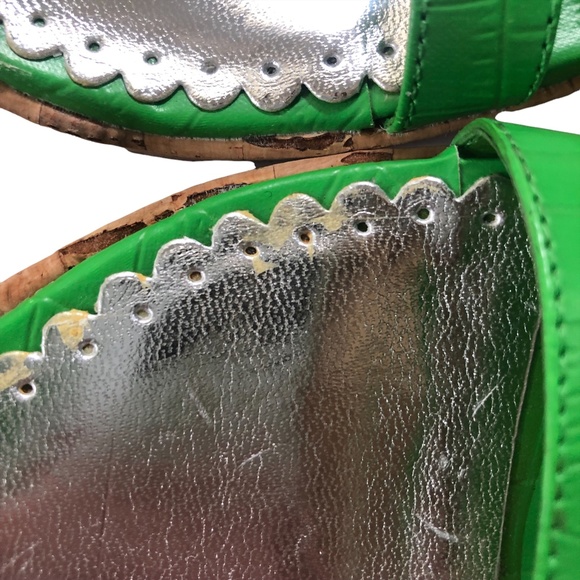 Charles by Charles David Green Cork Wedges 7 - 7.5 - Picture 10 of 11